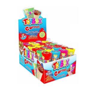 TOYBOX CORNET WITH HAZELNUT CREAM 24*6 PACK