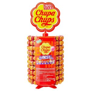 Chupa Chups 200pcs, Lollipops Shelf/Cashier Mini Stand 200pcs
