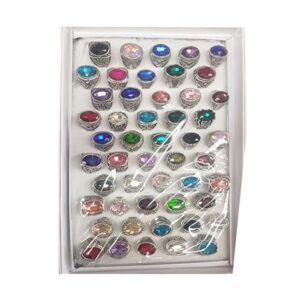 AUTHENTIC STONE RINGS MAN 50 PIECES