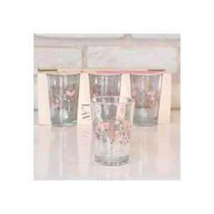 LAV WATER GLASS DECORATED 205 CC (7 OZ) 6 PCS SET ( 8 IN BOX)