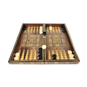 OK BACKGAMMON SET TAVLA 6 PIECES IN CASE