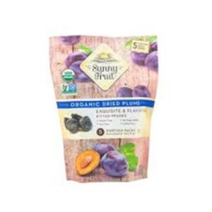 SUNNY FRUIT ORGANUIC DRIED PLUMS 18*5PK*1.06OZ