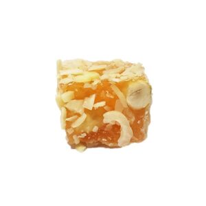 Coconut Coated and Apricot Flavored Turkish Delight with Hazelnut 11lb