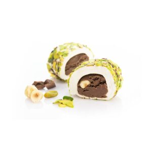 Filled Pistachio Coated Chocolate Pistachio Milk Wrap Turkish Delight 11LB