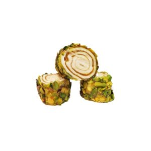 Pineapple Flavored Coated Turkish Delight Covered with Netted Pistachio 11LB